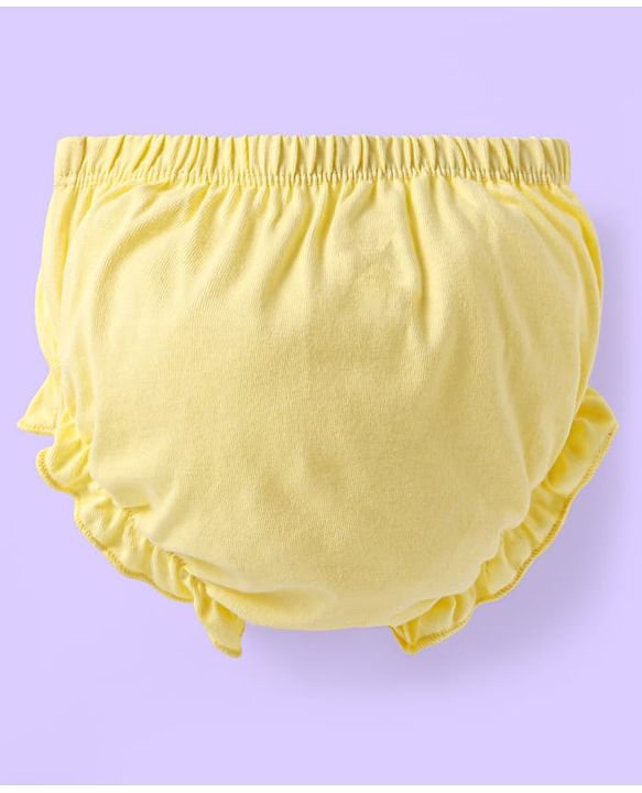 Babyhug 100% Cotton Knit Bloomers with Fruit Prints Pack of 7 - Aqua White & Green