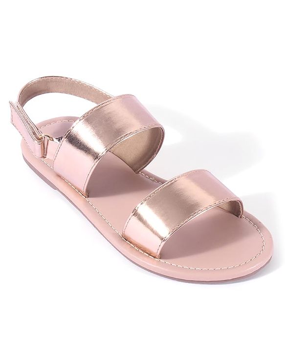 Pine Kids Velcro Closure Sandals - Rose Gold