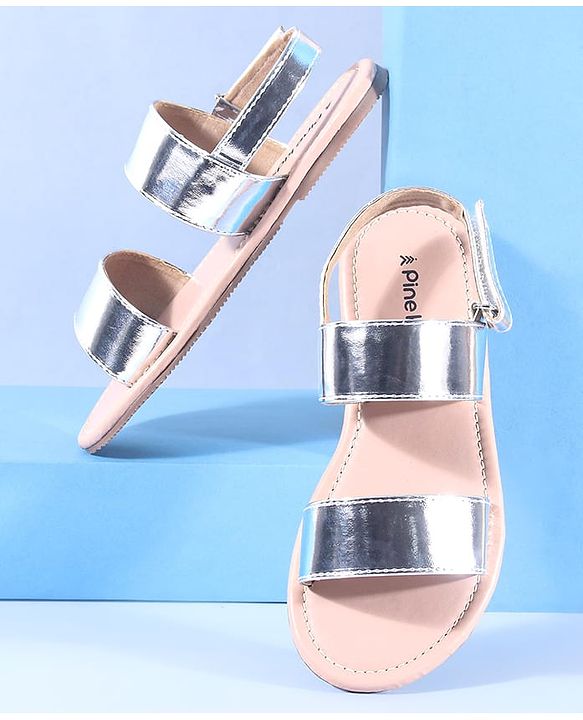 Pine Kids Velcro Closure Sandals - Rose Gold