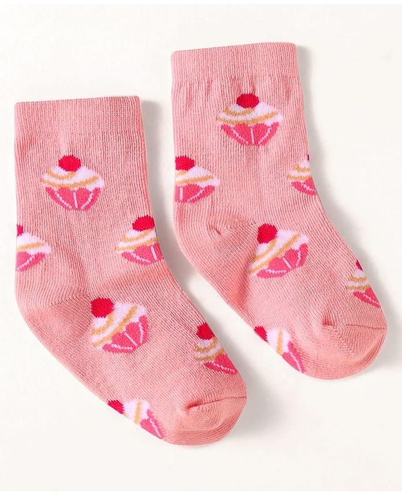 Cute Walk by Babyhug Knit Ankle Length Socks With Text Design Pack of 3 - Pink White & Grey