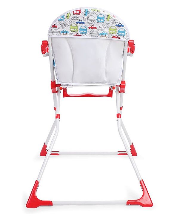 Babyhug Fun Feast Highchair With Adjustable Food Tray & 5 Point Safety Harness - Red - 80 x 63 x 96 cm Red