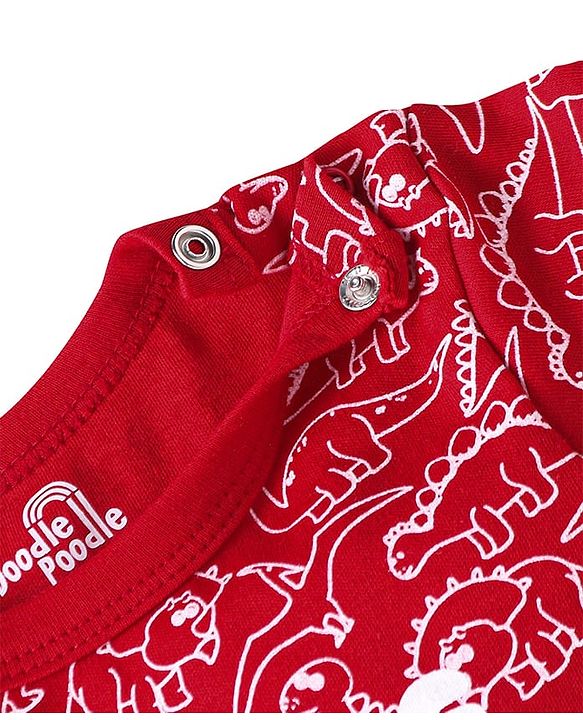 Babyhug Cotton Knit Full Sleeves Santa Claus Printed Night Suit - Royal Blue