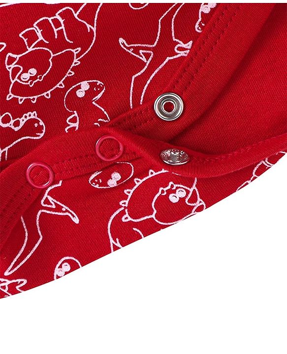 Babyhug Cotton Knit Full Sleeves Santa Claus Printed Night Suit - Royal Blue