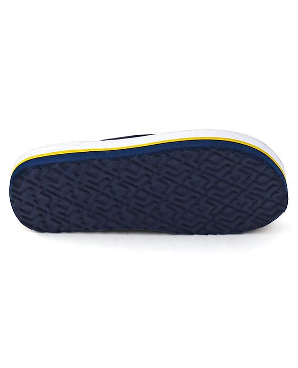 Pine Kids Slip On Flip Flops with Striped & Lightning Print - Yellow