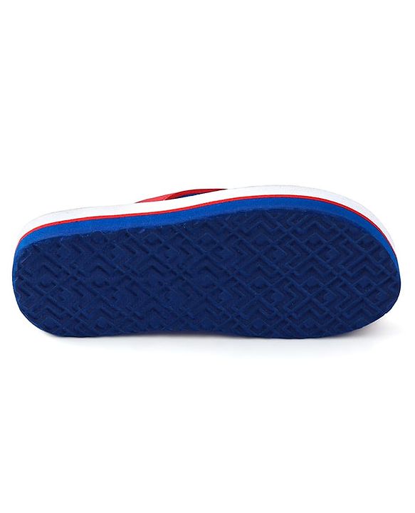 Pine Kids Slip On Flip Flops with Abstract Print - Red Blue & Yellow