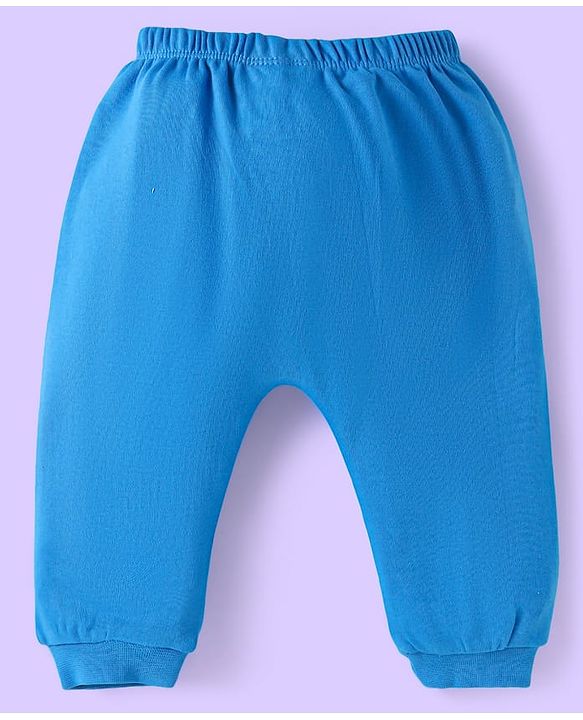 Babyhug Disney Interlock Knit Diaper Leggings with Mickey Mouse  Graphics Pack of 3 - Blue Red & Yellow