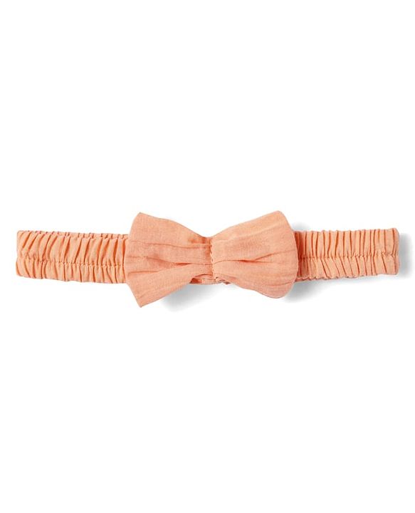 Babyhg Cotton Knit Frill Sleeves Frock With Bloomer & Head Band with Cut out Detailing - Orange