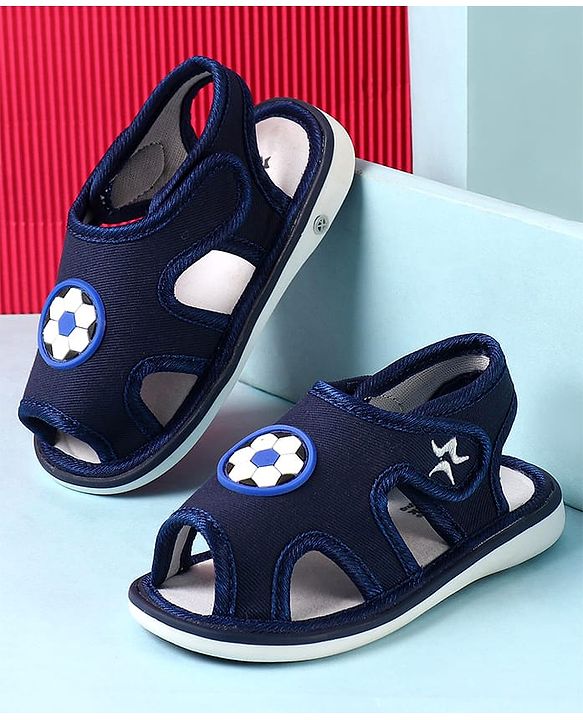Cute Walk by Babyhug  Velcro Closure Sandals - Blue