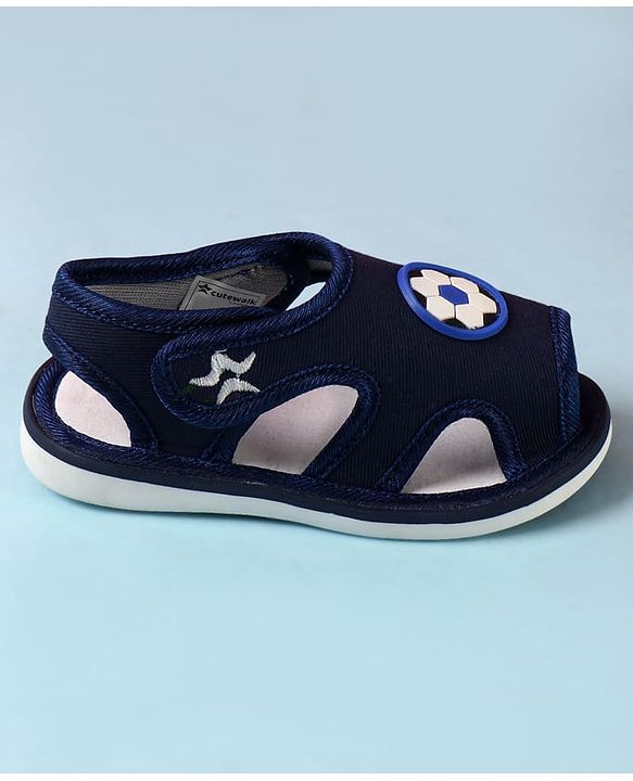 Cute Walk by Babyhug  Velcro Closure Sandals - Blue