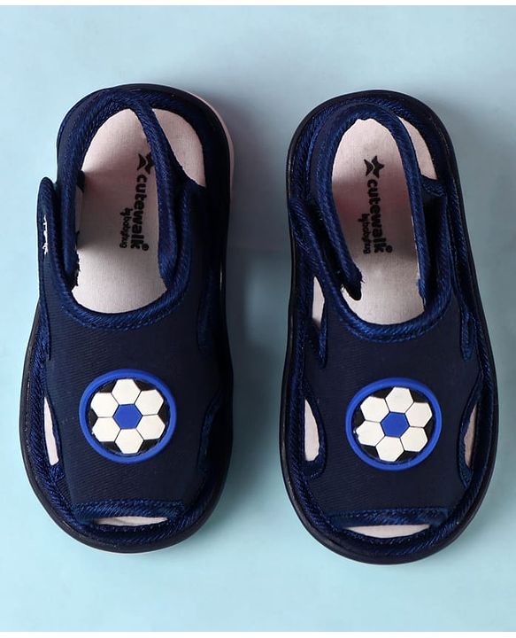 Cute Walk by Babyhug  Velcro Closure Sandals - Blue