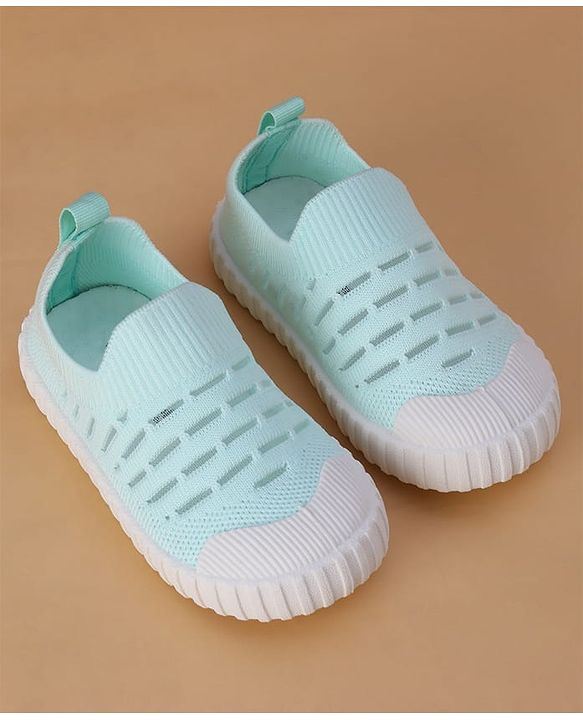 Cute Walk by Babyhug Slip On Solid Casual Shoes - Mint