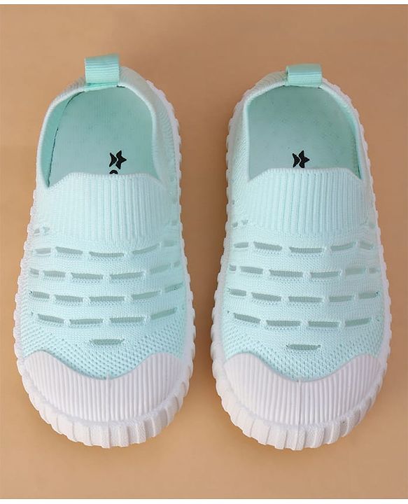 Cute Walk by Babyhug Slip On Solid Casual Shoes - Mint