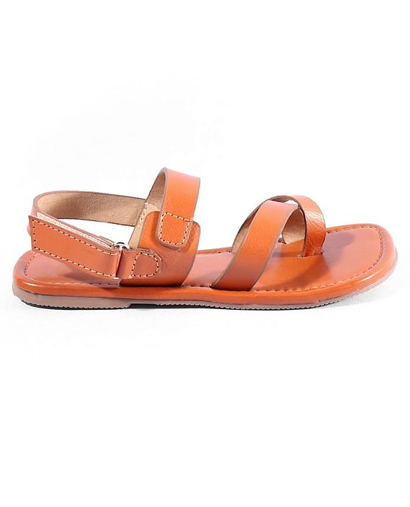 Pine Kids Velcro Closure Mojaris - Tan
