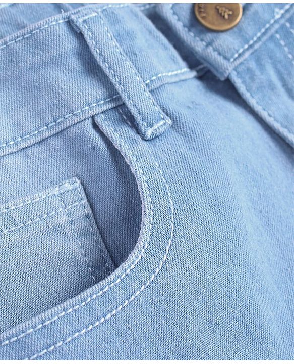 Pine Kids Denim Woven Full Length Washed Jeans - Navy Blue