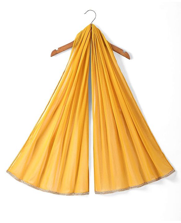 Babyhug Woven Sleeveless Floral Printed & Lace Detailing Lehenga Choli Set With Dupatta - Yellow