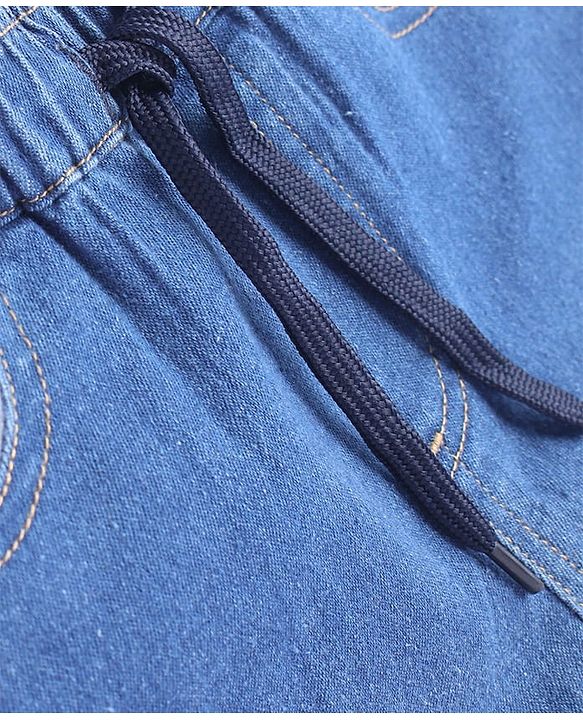 Pine Kids Denim Woven Full Length Washed Jeans - Royal Blue