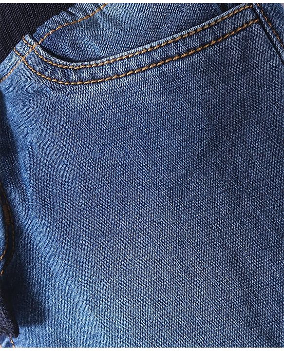 Pine Kids Full Length Solid Color Denim Jeans - Blue