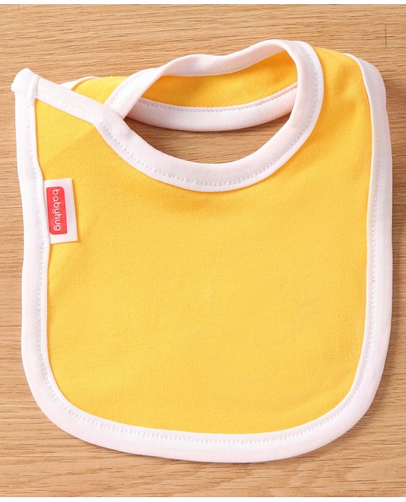 Babyhug Interlock Cotton Bibs Monkey Print Pack of 3 - Blue
