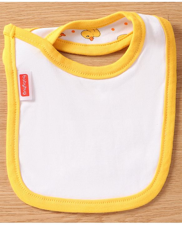 Babyhug Interlock Cotton Bibs Monkey Print Pack of 3 - Blue