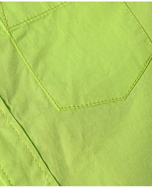 Pine Kids Cotton Woven Full Sleeves Solid Color Shirt - Lime Green