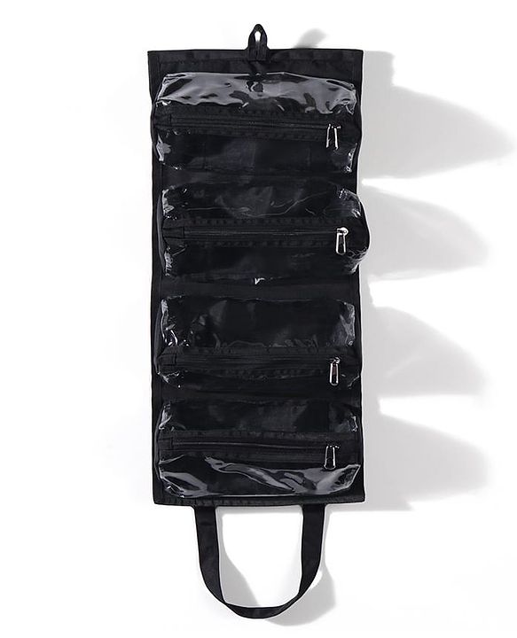 Babyhug Multipurpose Cosmetic Makeup Organizer Toiletry Pouch - Black