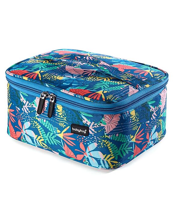 Babyhug Multipurpose Cosmetic Makeup Organizer Toiletry Bag - Blue & Green