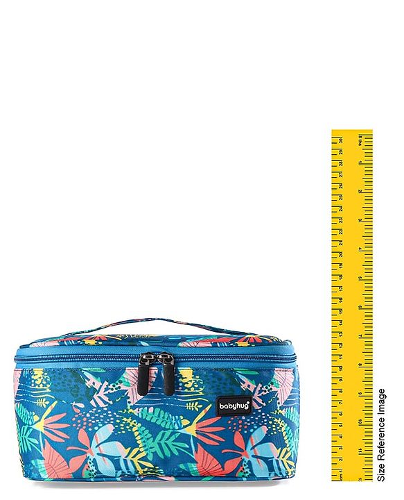 Babyhug Multipurpose Cosmetic Makeup Organizer Toiletry Bag - Blue & Green