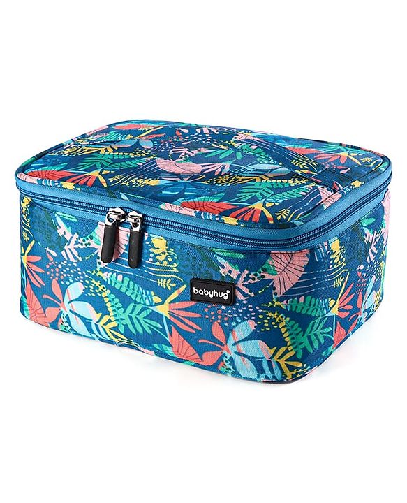 Babyhug Multipurpose Cosmetic Makeup Organizer Toiletry Bag - Blue & Green