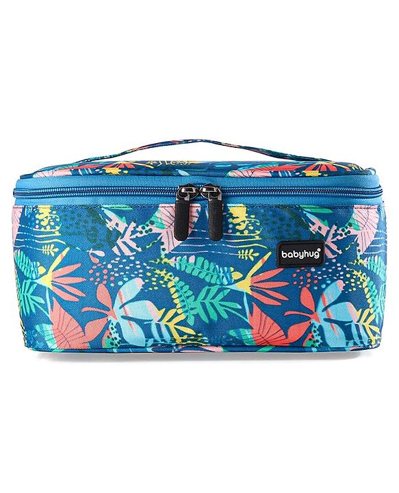 Babyhug Multipurpose Cosmetic Makeup Organizer Toiletry Bag - Blue & Green