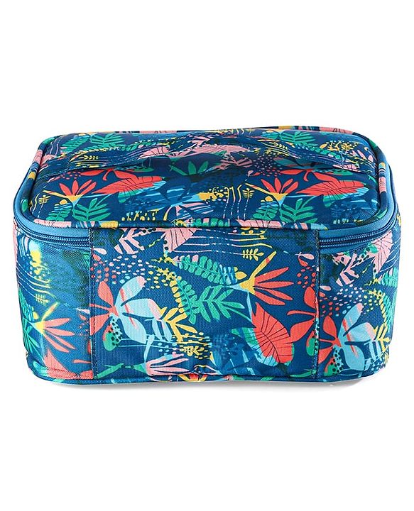 Babyhug Multipurpose Cosmetic Makeup Organizer Toiletry Bag - Blue & Green