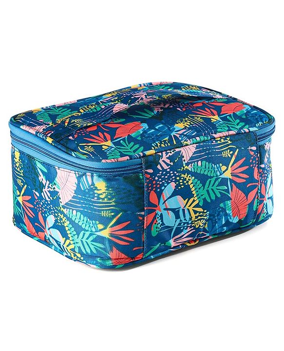 Babyhug Multipurpose Cosmetic Makeup Organizer Toiletry Bag - Blue & Green