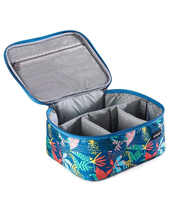 Babyhug Multipurpose Cosmetic Makeup Organizer Toiletry Bag - Blue & Green