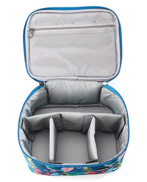 Babyhug Multipurpose Cosmetic Makeup Organizer Toiletry Bag - Blue & Green