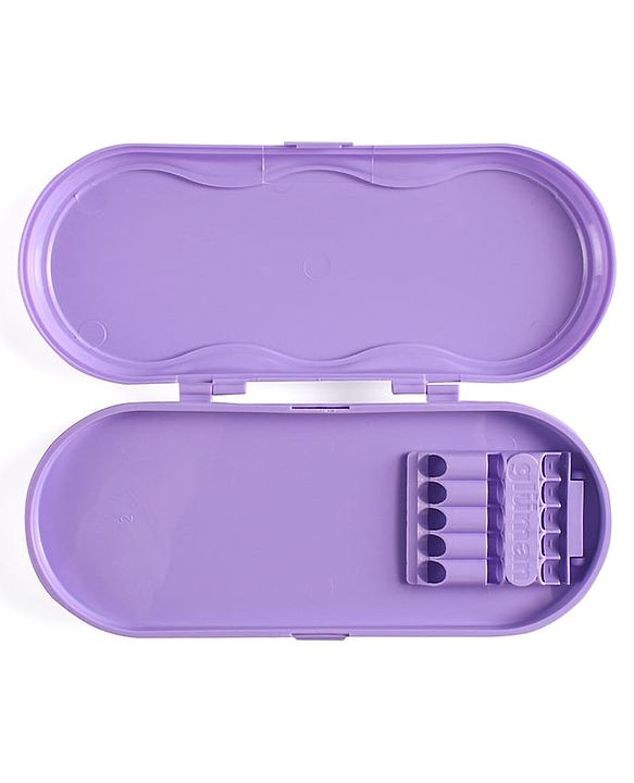 Babyhug Disney Frozen 3D Pencil Box|School Supplies Stationery Organiser|Birthday Return Gift for Kids- Lavender