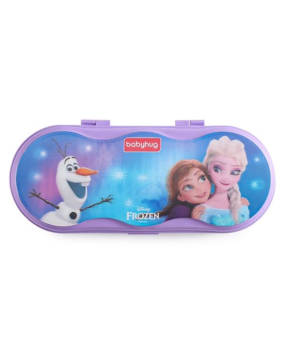 Babyhug Disney Frozen 3D Pencil Box|School Supplies Stationery Organiser|Birthday Return Gift for Kids- Lavender