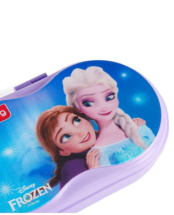 Babyhug Disney Frozen 3D Pencil Box|School Supplies Stationery Organiser|Birthday Return Gift for Kids- Lavender