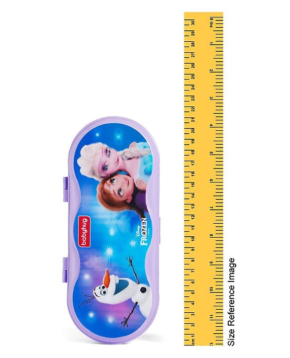 Babyhug Disney Frozen 3D Pencil Box|School Supplies Stationery Organiser|Birthday Return Gift for Kids- Lavender