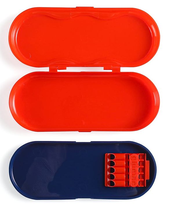 Babyhug Marvel Spiderman 3D Pencil Box|School Supplies Stationery Organiser|Birthday Return Gift for Kids- Red
