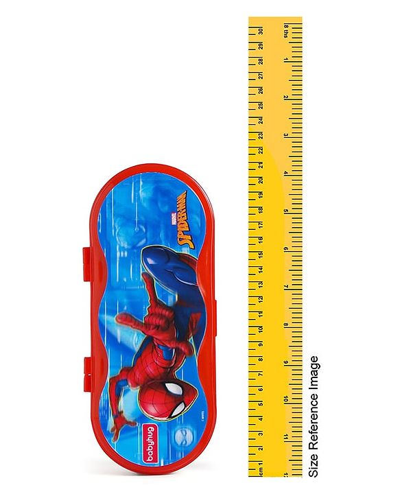 Babyhug Marvel Spiderman 3D Pencil Box|School Supplies Stationery Organiser|Birthday Return Gift for Kids- Red