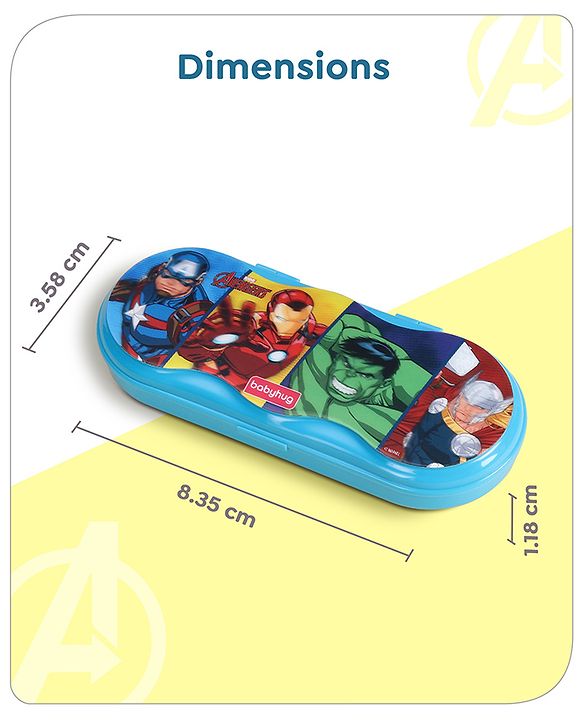 Babyhug Marvel Spiderman 3D Pencil Box|School Supplies Stationery Organiser|Birthday Return Gift for Kids- Red