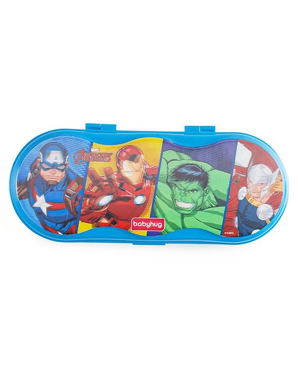 Babyhug Marvel Spiderman 3D Pencil Box|School Supplies Stationery Organiser|Birthday Return Gift for Kids- Red