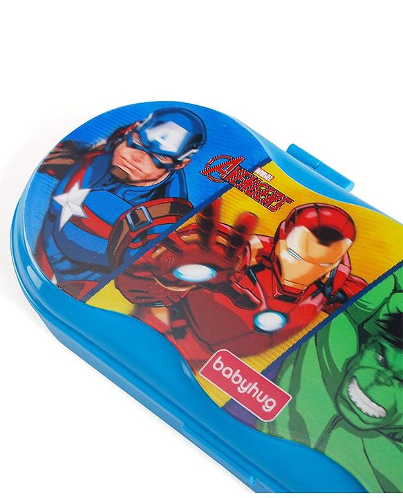 Babyhug Marvel Spiderman 3D Pencil Box|School Supplies Stationery Organiser|Birthday Return Gift for Kids- Red