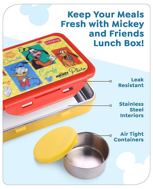 Babyhug Disney Frozen 3D Stainless Steel Lunch box with inner container,700ml & 100ml, Airtight Lunch for School Kids|BPA Free|100% Food Grade|Dishwasher Safe|Reusable|Recyclable- Lavender