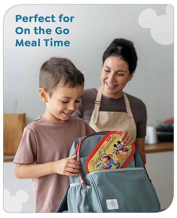 Babyhug Disney Frozen 3D Stainless Steel Lunch box with inner container,700ml & 100ml, Airtight Lunch for School Kids|BPA Free|100% Food Grade|Dishwasher Safe|Reusable|Recyclable- Lavender