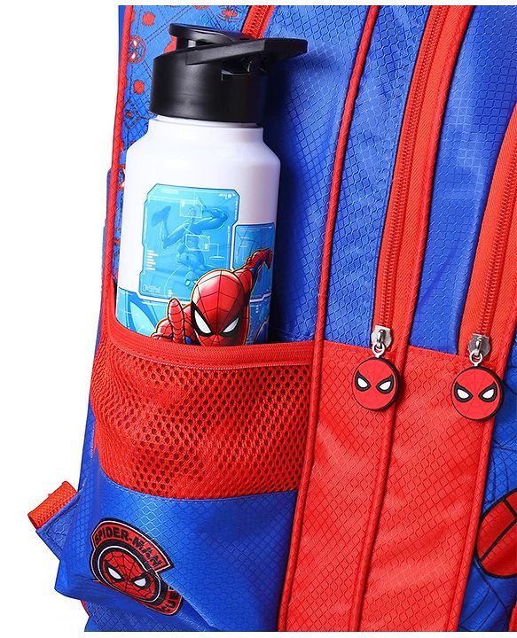 Babyhug Marvel Spiderman Stainless Steel Water Bottle|Leak Resistant|BPA Free|Rust Proof|750ml