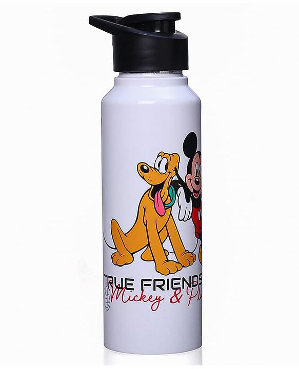 Babyhug Disney Mickey & Friends Stainless Steel Water Bottle|Leak Resistant|BPA Free|Rust Proof|750ml