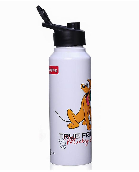 Babyhug Disney Mickey & Friends Stainless Steel Water Bottle|Leak Resistant|BPA Free|Rust Proof|750ml