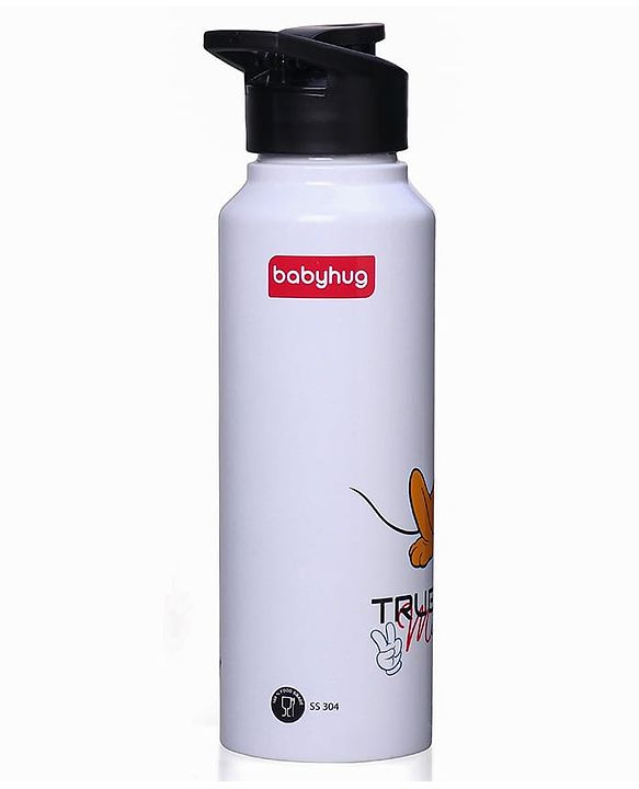 Babyhug Disney Mickey & Friends Stainless Steel Water Bottle|Leak Resistant|BPA Free|Rust Proof|750ml