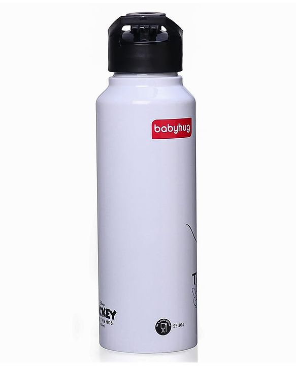 Babyhug Disney Mickey & Friends Stainless Steel Water Bottle|Leak Resistant|BPA Free|Rust Proof|750ml