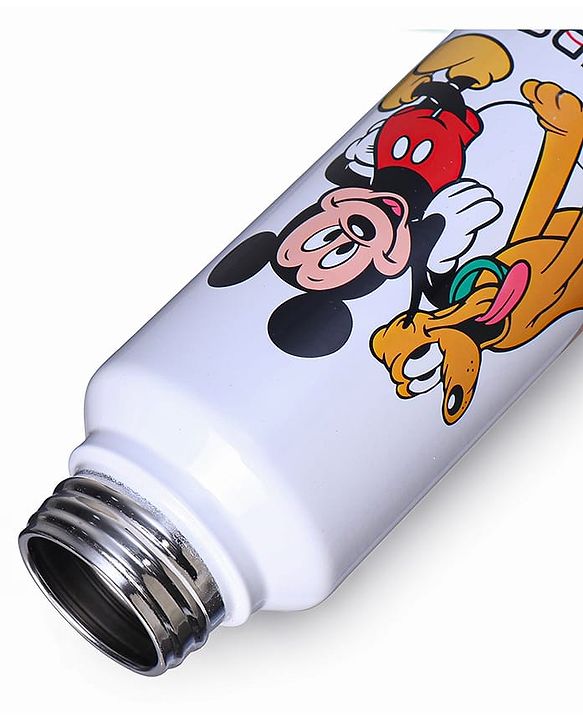 Babyhug Disney Mickey & Friends Stainless Steel Water Bottle|Leak Resistant|BPA Free|Rust Proof|750ml